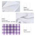 thumbnail image 4 of Dailycode Kitchen Wash Cloths with Hanging Loops Absorbent Absorbent Quick Drying Hand Towels, 2 Pack, Purple White Gingham, 4 of 7