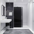 thumbnail image 3 of ANZZI Frameless Sliding Shower Door Leon Series 76 x 60 in. Brushed Nickel with Tinted Glass, 3 of 8