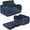 Dark Blue, variant on ZJQYDS Kids Extra Wide Chairs for Toddler, 2-in-1 Toddler Soft Sherpa Couch Fold Out, Convertible Sofa to Lounger for Girls and Boys, Dark Blue
