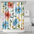 thumbnail image 2 of Waterproof Pioneer Shower Curtain 84x72 Inch Polyester Unique Colorful Floral Shower Curtain for Bathroom Hotel Home Decor with 12 Plastic Hooks, 2 of 5