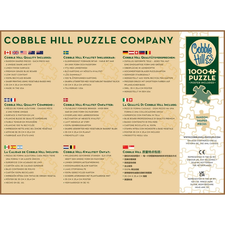 cobble hill fishing lures puzzle Cobble Hill 1000 Piece Puzzle: Fishing Lures - Reference Poster Included,  High Quality Jigsaw, Earth Friendly Materials