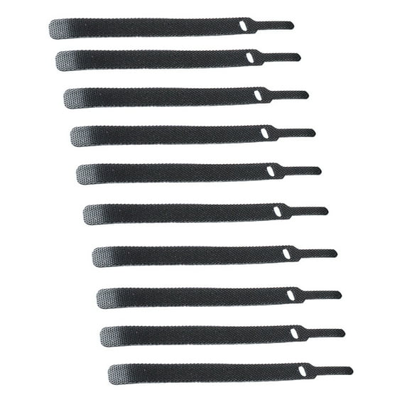 Transemion Organiseur de Câbles 30 Fils Enrouleur de Câbles pour Souris Cordon Écouteurs Gestion de Câbles USB Support de Câbles Noir 10 Pcs 1Ensemble