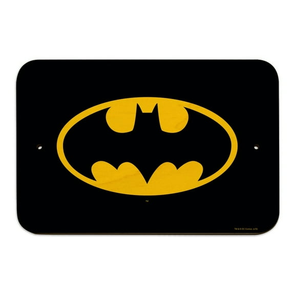 Batman Classic Bat Shield Logo Home Business Office Sign