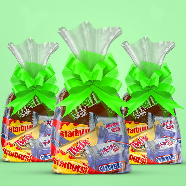 Mu0026M's, Snickers, Twix, 3 Musketeers u0026 Starburst Easter Basket Stuffers -  100 Ct Bulk bag - Walmart.com
