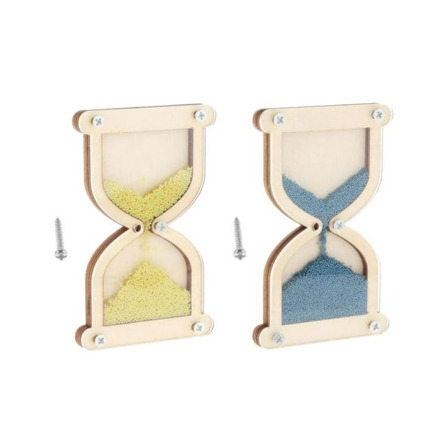 TISHITA 2pcs Wooden Sandglass Busy Board Accessory Basic Skills for Kids Gifts