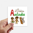 thumbnail image 1 of Australia National symbol Landmark Pattern Sticker Square Waterproof Stickers Wallpaper Car Decal, 1 of 1