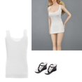 thumbnail image 1 of y zapatillas de moda con cuello en U 1/6 para accesorio de de acción de 12 " Hugo Falda de vestido de muñeca femenina, 1 of 10