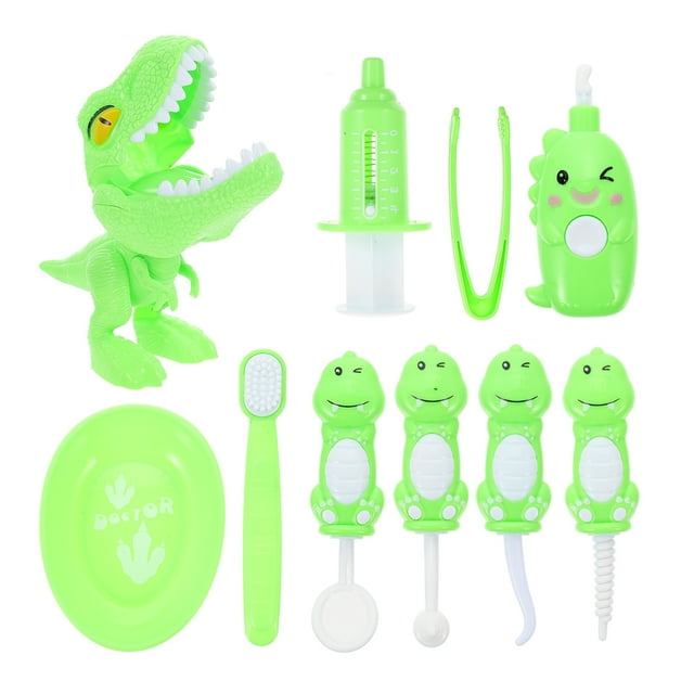 1 Set Children Dentist Tools Toys Funny Simulation Dinosaur Pretend Doctor Game Toys