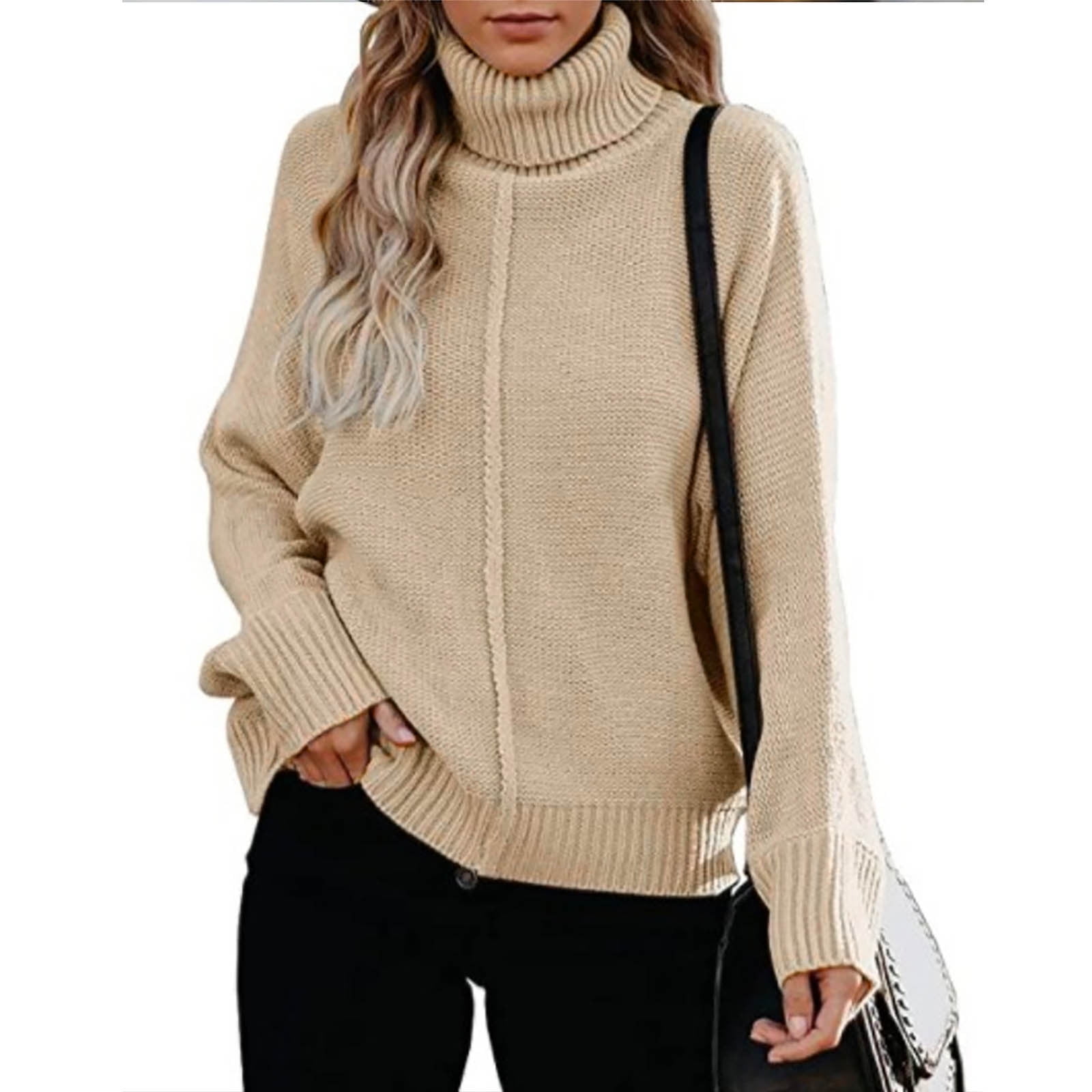 YFJRBR lightning deals of today prime clearanceWomens Fleece Winter Thick  Warm Top Sweaters Turtle Neck Sweatshirts Casual Blouse Long Sleeve Fall