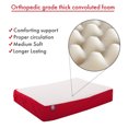 thumbnail image 5 of Majestic Pet Poly/Cotton & Sherpa Orthopedic Double Dog Bed Red Medium 24" x 34" x 5", 5 of 7