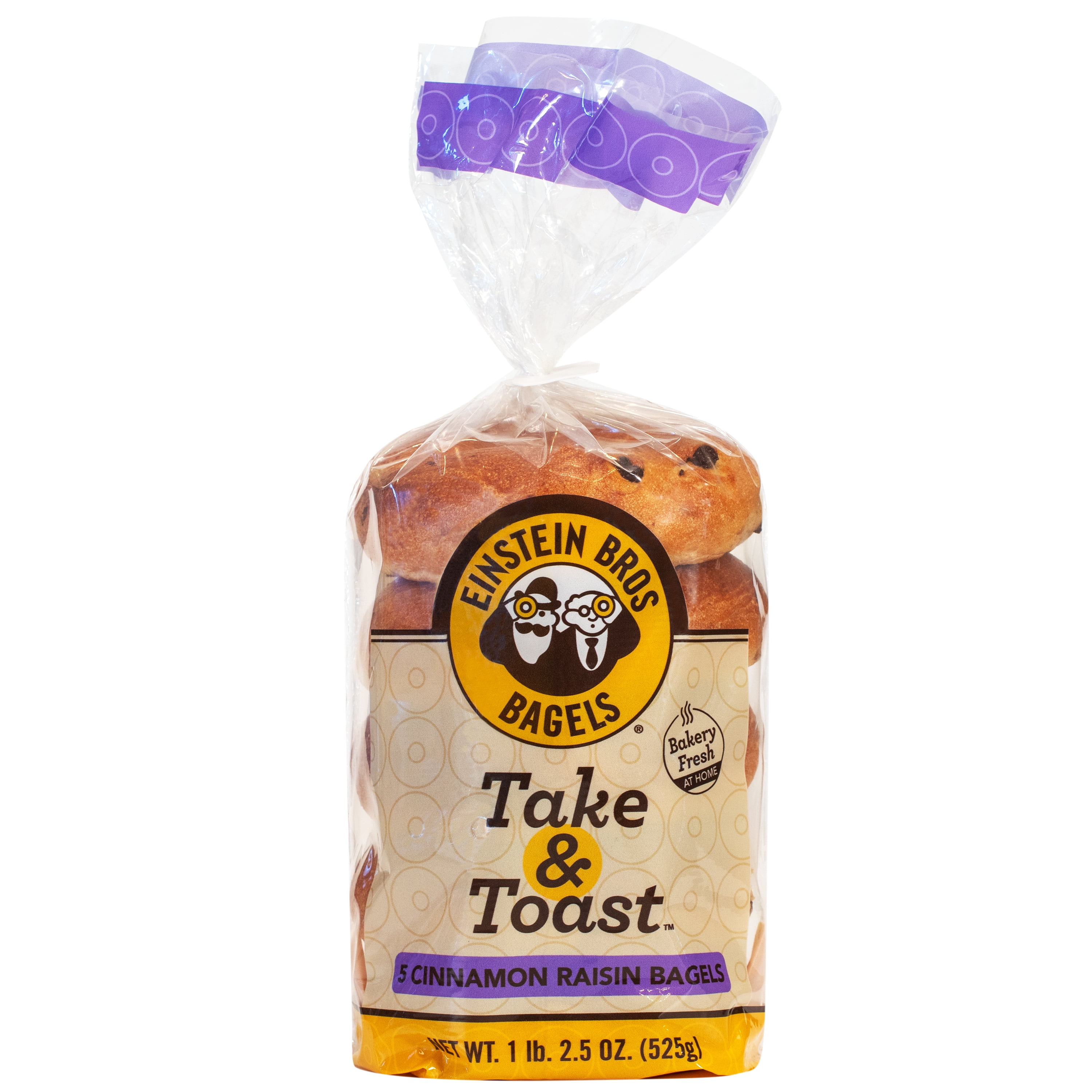 Einstein Bros Bagels, Take & Toast, Cinnamon Raisin Bagel