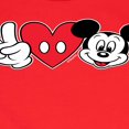 thumbnail image 3 of Mickey & Friends - Peace Love Mickey - Toddler And Youth Long Sleeve Graphic T-Shirt, 3 of 5
