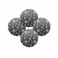 thumbnail image 7 of 13 Inch Round Placemats Set of 4, Black White Snowflake Christmas Non Slip Heat Insulation PP Table Mats, Winter Xmas Snowflakes Washable Place Mats for Kitchen Dining Party Table Decor, 7 of 7