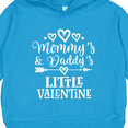 thumbnail image 3 of Inktastic Mommy and Daddy Little Valentine Toddler Hoodie, 3 of 4