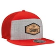 thumbnail image 3 of Men's New Era  Gray/Red Kansas City Chiefs Cork Split Panel 9FIFTY Trucker Snapback Hat, 3 of 5