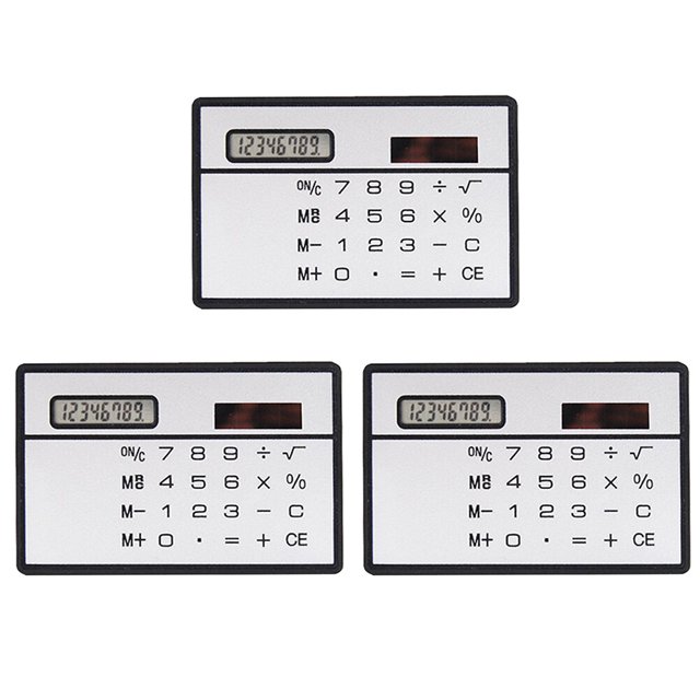 MasteelfCA 1 Set Mini Calculators Ultra-thin Calculator Portable Calculating Tool