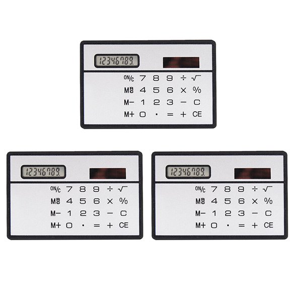 MasteelfCA 1 Set Mini Calculators Ultra-thin Calculator Portable Calculating Tool