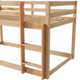 thumbnail image 5 of Miniyam Twin Over Twin Floor Bunk Bed for Kids,Natural, 5 of 7