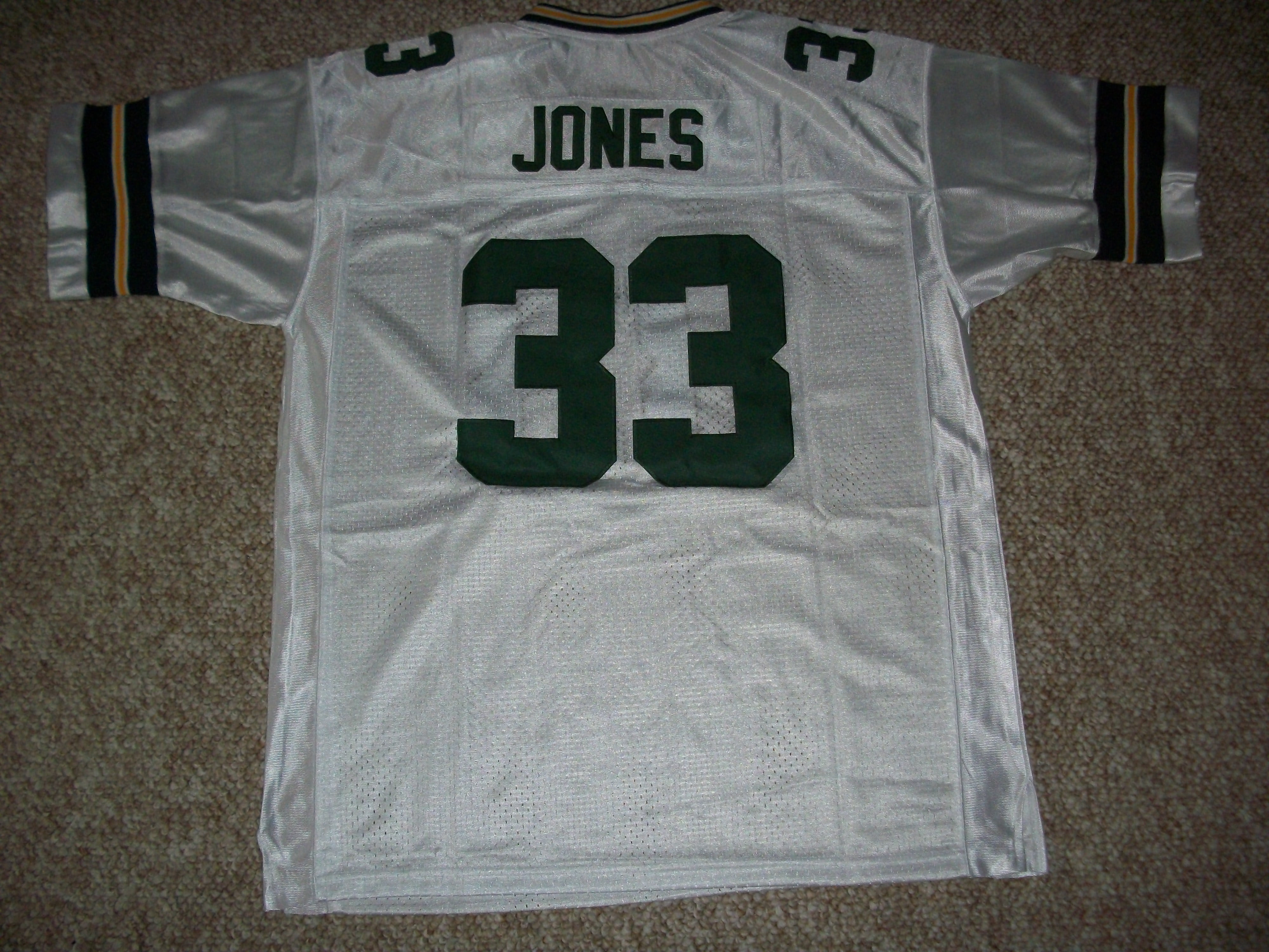 Aaron Jones Jersey #33 Green Bay Unsigned Custom Stitched White Football  New No Brands/Logos Sizes S-3XL 