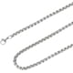 thumbnail image 1 of 1 caja de 4 cadenas cuadradas de 60 cm (24 pulgadas) para collares de 4 mm, de acero inoxidable 201, con cierre de mosquetón., 1 of 5