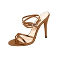 thumbnail image 2 of Strappy High Heels Open Toe Slingback Sandals for Women, Dressy Comfortable Fashion With Heel Summer Hallux Valgus High Heels Shoes, Prom Party Wedding, 2 of 8