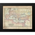 thumbnail image 2 of Murdock, Ramona 18x15 Black Modern Framed Museum Art Print Titled - Vintage Roman Empire Map, 2 of 5