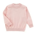 thumbnail image 5 of GYRATEDREAM Kids Boys Girls Cable Knit Slim Fit Sweaters Long Sleeve Crewneck Chunky Pullover Cute Knitwear Fall Jumper Tops for 5-6Y Pink, 5 of 9