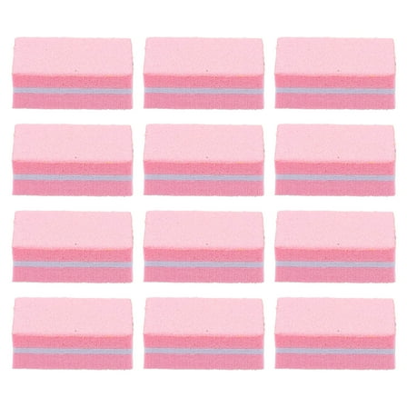 Soimiss Fingernail Polishing Sponge Nail Files Pink 50pcs