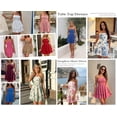 thumbnail image 5 of PRETTYGARDEN Women's Summer Strapless Tube Mini Dress Off Shoulder Smocked Ruffle A Line Flowy Short Party Club Dresses, 5 of 8