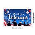 thumbnail image 2 of Patriotic Design Thank You Veterans Event Banner Military Flags Stars for Veterans Day Celebration Ceremony Honor, 2 of 7