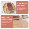 thumbnail image 2 of CUITING 10 Pcs Tiramisu Box Cake Boxes Containers Charcuterie with Lids Clear Holder Carrier, 2 of 6