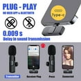 thumbnail image 2 of Mini Wireless Microphone Compatible for Android Video Recording for Phone Speaker Wireless Microphone System, 2 of 9