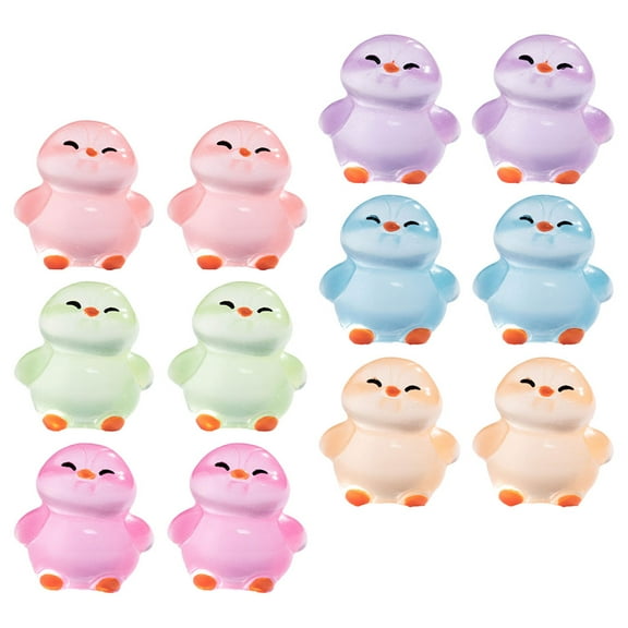 Hemobllo 12 Pcs Glow In The Dark Resin Ocean Animal Figurine Assorted Color For Collectors