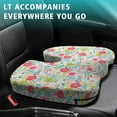 thumbnail image 4 of Premium Floral Pattern Memory Foam Seat Cushion Ergonomic Chair Pad for Office Chair, Car, Airplane & Bleachers Sciatica, Tailbone Hip & Back Pain Relief - Chair Cushion for Long Office Workers., 4 of 5