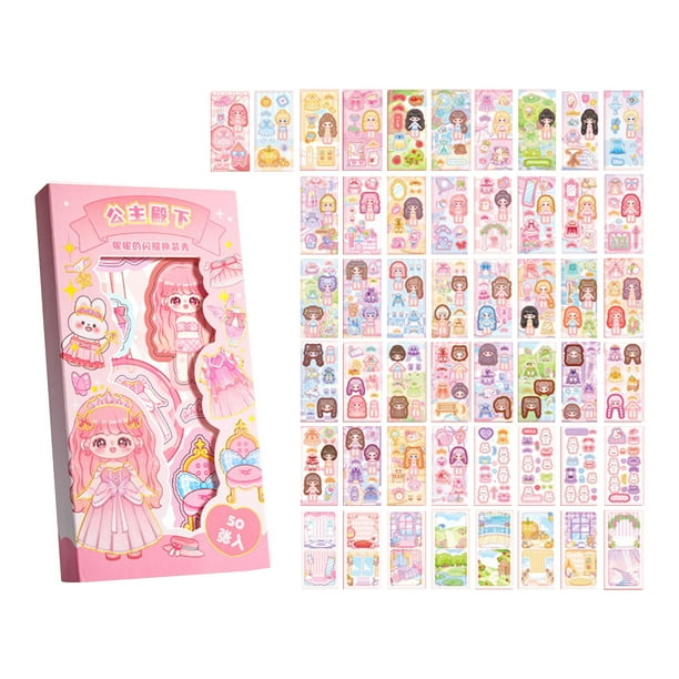 50 pegatinas para crear caras, pegatinas para fiestas, pegatinas de rompecabezas para hacer tú mismo. Estilo B