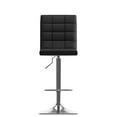 thumbnail image 4 of Xavier Square Tufted Upholstered Adjustable Barstool, 4 of 9