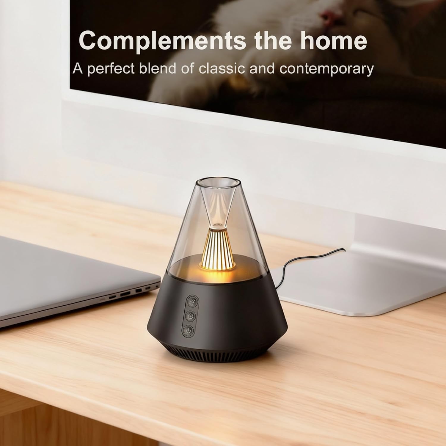 Kipcush 30 Non-Looping White & Pink Noise, Adjustable Night Light Sound Machine w/ Memory Recall for Baby and Adult Black