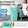 thumbnail image 4 of FDW 13 Gallon Polypropylene Automatic Trash Can, Touch Free with Lid for Home/Office(Blue), 4 of 7