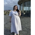 thumbnail image 4 of Zeagoo Plus Size Sundress Short Sleeve for Women Summer Cotton Dresses Casual Loose Pockets Long Dress, 4 of 6