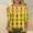 #372-Multicolor, variant on Wowcloth Woman's 3/4 Sleeve Carnival Round Neck Top for Parties and Everyday Wear