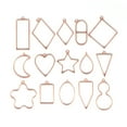 thumbnail image 1 of CAROOTU 15pcs Heart Star Moon Frame Pendant Bezel Setting Resin DIY Mold for Charm, 1 of 5