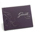 thumbnail image 1 of Hortense b Hewitt 20611P Purple Swirl Dots Guest Book personalized, 1 of 1
