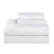 Celeste Home Ultra Soft Flannel Sheet Set with Pillowcase, Queen, White