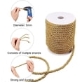 thumbnail image 2 of 5mm/ 18 Yards Twisted Gold Trim Cord Rope Nylon Twisted Cord Trim Thread String Twisted Silk Ropes Satin Shiny Cord for Home Décor Upholstery Curtain Tieback Honor Cord, 2 of 6