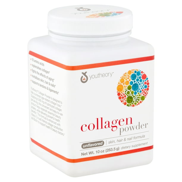 Youtheory Collagen Powder Unflavored Dietary Supplement, 10 oz