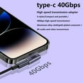 thumbnail image 4 of Kebiory USB C Adapter,Type C Connector,USB 4.0, PD 100W Quick Charge,40Gb/s Data Transfer,8K Video Output Compatible with MacBook and More USB C Devices, 4 of 7