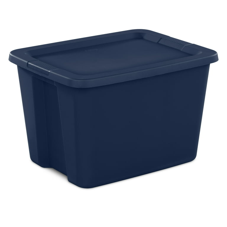 Sterilite 18 Gallon Tote Box Plastic, Gray - Walmart.com  Organize plastic  containers, Sterilite, Plastic box storage