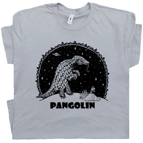 Pangolin T Shirt Cool Weird Animal Shirts for Women Men Pangolin Cute Funny Armadillo Graphic Tee Unusual Adorable Exotic Creature