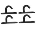 thumbnail image 5 of SWETRACE Eye Plate Ceiling Hook Black Wall Mounting Hooks 4Pcs, 5 of 8