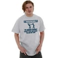 thumbnail image 5 of Warning To Avoid Injury Funny Cartoon Men's Graphic T Shirt Tees Brisco Brands L, 5 of 6